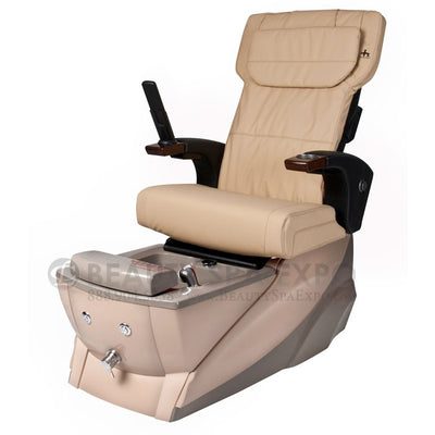 Orenza Pedicure Chair. Human Touch® HT-245 Cream Seat on a Two Tones Base