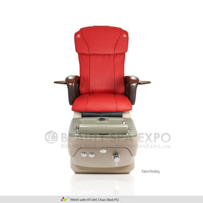 Pavia Pedicure Chair. HT 045 Cappuccino Seat Color