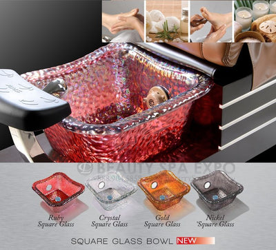 ANS - Square Glass Pedicure Bowl