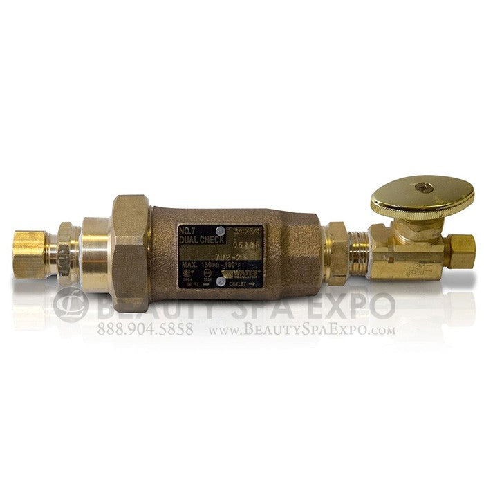 Dual Check Valve / Backflow Preventor Complete Kit