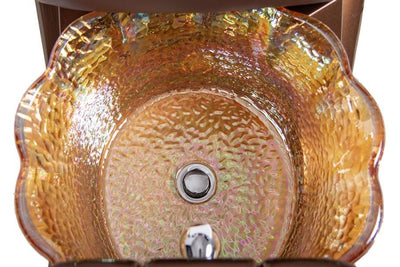 Lotus Shape Crystal Sink Lotus Shape Crystal Sink