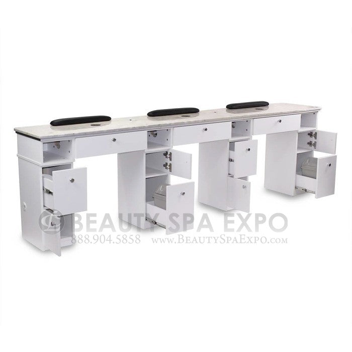 Sonoma Triple Nail Table w/ Exhaust