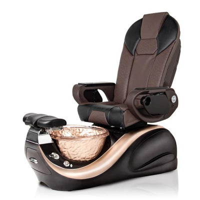Vespa DUOTONE Pedicure Chair, Throne Chocolate-Black Seat