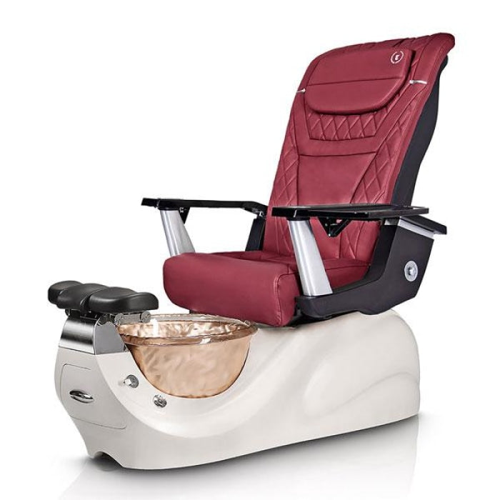 Vespa GOLD-RESIN Pedicure Chair T Timeless Red Seat 