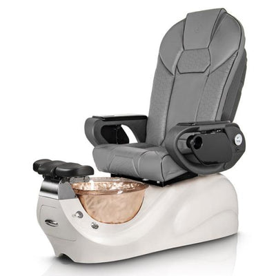 Vespa GOLD-RESIN Pedicure Chair Throne Gray Seat