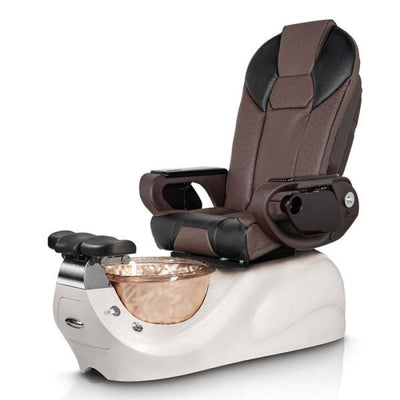 Vespa GOLD-RESIN Pedicure Chair Throne Chocolate-black Seat