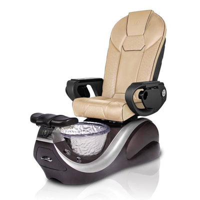 Vespa SILVER Pedicure Chair. Throne Cream Seat
