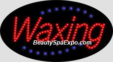 Oval Waxing LED Sign