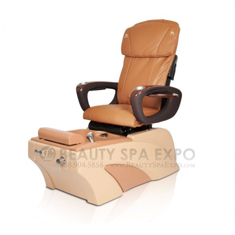Yuna Pedicure Chair provides the classic ANS colors in a reverse two-toned base. The Yuna Spa Chair is shown with both HT045 and HT245 massage chair models. This is a two button left handed pedicure chair. Order yours through Beauty Spa Expo.